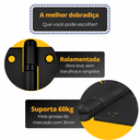 Ver imagem 6 de Dobradiça para Porta Pado 4" com Rolamento 4030 Embutir 60kg Preto Texturizado com 3 Peças