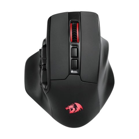 Mouse Gamer sem Fio Redragon Aatrox - 26000dpi - Sensor Paw3395 - 1000hz - Rgb - Preto - M811rgb-pro
