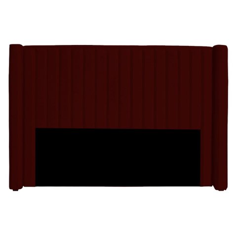 Cabeceira Casal King Size Estofada para Cama Box Alicia Veludo Ateliê do Conforto Cabeceira Casal Ki