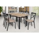 Ver imagem 1 de Conjunto de Mesa com 6 Cadeiras Karina Ciplafe