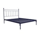 Ver imagem 1 de Cama de Ferro Romana Queen Size - Peseira Reta Icamas Azul Escuro
