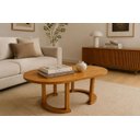 Ver imagem 4 de Mesa de Centro Adelle Madeira Maciça Cor Nozes Envernizada Estilo Moderna Casa Decorada Mesa Baixa