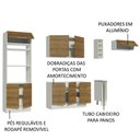 Ver imagem 5 de Armário de Cozinha Completa 290cm Branco/Rustic Stella Madesa 02