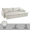 Ver imagem 7 de Sofá Cama Flora 02 Módulos de 120cm Br 15cm Meu Sofá Online