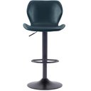 Ver imagem 4 de Kit 2 Banquetas Giratórias Bristol Itajaí Fratini 110 cm (altura) PU Cor Preta Base Disco Preta