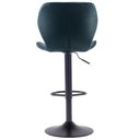 Ver imagem 5 de Kit 2 Banquetas Giratórias Bristol Itajaí Fratini 110 cm (altura) PU Cor Preta Base Disco Preta