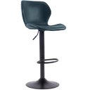 Ver imagem 3 de Kit 2 Banquetas Giratórias Bristol Itajaí Fratini 110 cm (altura) PU Cor Preta Base Disco Preta