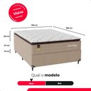 Ver imagem 4 de Cama Box Viúva + Colchão Comfort Class Pillow Top 128x188 Bege/suede Bege