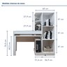 Mesa para Computador Escrivaninha com Armário Office - 4