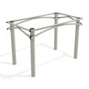 Ver imagem 1 de Base Mesa de Jantar Kappesberg Elba de Metal Cor Nickel (110 X 64cm)
