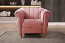 Ver imagem 1 de Poltrona Realeza Cor:Suede Rosa 280