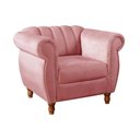 Ver imagem 3 de Poltrona Realeza Cor:Suede Rosa 280