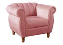 Ver imagem 3 de Poltrona Realeza Cor:Suede Rosa 280