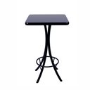 Ver imagem 1 de Mesa Bistrô Alta Quadrada em Madeira - Preto