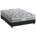 Ver imagem 1 de Cama Box Casal: Colchão Molas MasterPocket Ensacadas Probel Evolution + Base CRC Suede Cinza(138x188