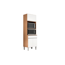 Ver imagem 1 de Paneleiro Torre Quente 3 Portas para Cozinha Madrid Cinamomo/branco - Montanaris Decor