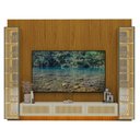 Ver imagem 2 de Estante Home para TV até 84 Polegadas Ripado com LED e Vidro Reflecta 100% MDF 250CMX310CM Supremo Native Marrom