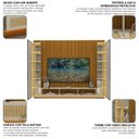 Ver imagem 6 de Estante Home para TV até 84 Polegadas Ripado com LED e Vidro Reflecta 100% MDF 250CMX310CM Supremo Native Marrom