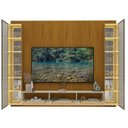 Ver imagem 4 de Estante Home para TV até 84 Polegadas Ripado com LED e Vidro Reflecta 100% MDF 250CMX310CM Supremo Native Marrom