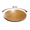 Tampo de Mesa Lateral Embaraço Redonda Pinus 38cm X 15mm - 3