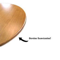 Tampo de Mesa Lateral Embaraço Redonda Pinus 38cm X 15mm - 2