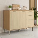 Ver imagem 1 de Balcão de Cozinha 120 cm Colors 3 Portas 2 Gavetas Freijó/Oásis - Kits Paraná