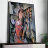 Quadro Decorativo Pablo Picasso Mulher Com Bandolim:120x80 cm/BORDA INFINITA - 4
