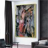 Quadro Decorativo Pablo Picasso Mulher Com Bandolim:120x80 cm/BORDA INFINITA - 6
