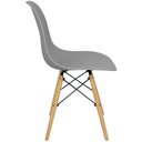 Ver imagem 3 de Cadeira Charles Eames Eiffel Wood Design Cinza