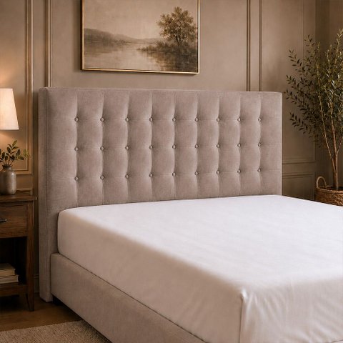 Cabeceira para Cama Box Queen 160cm Libia Veludo Nobre Avelã - Sallar Home