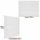 Ver imagem 2 de Cabeceira para Cama Box Queen 160cm Libia Veludo Nobre Avelã - Sallar Home