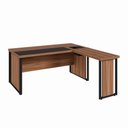 Ver imagem 2 de Mesa em L Executiva Diretor Direita 160cm x 170cm com Caixa de Tomadas e Porta Objetos