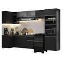 Ver imagem 2 de Armário de Cozinha Completa de Canto Suspenso 385 Cm Preto Nice Madesa 01
