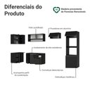 Ver imagem 4 de Armário de Cozinha Completa de Canto Suspenso 385 Cm Preto Nice Madesa 01
