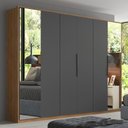 Ver imagem 2 de Guarda Roupa Casal Atrice 6 Portas + 2 Espelhos - Demobile:amendola Touch/grafito