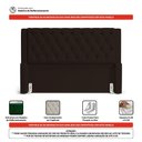 Ver imagem 5 de Cabeceira Atena para Cama Box Casal Padrão 140cm Capitonê com Frame Suede Marrom - Abmaza