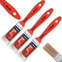 Ver imagem 1 de Pincel Trincha Média 25mm para Pintura Multiuso Profissional | Atlas | Kit 03 Un