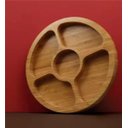 Ver imagem 5 de Gamela Petisqueira Bandeja Bamboo Mor Churrasco Servir 33cm Marrom