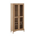 Ver imagem 3 de Cristaleira 2 Portas Madeira Maciça Natural Porta Louças