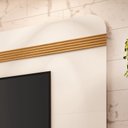 Ver imagem 6 de Painel TV 80" Suspenso com Bancada 201cm Lumi Pés em Madeira Maciça H01- D'Rossi