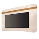 Ver imagem 5 de Painel TV 80" Suspenso com Bancada 201cm Lumi Pés em Madeira Maciça H01- D'Rossi