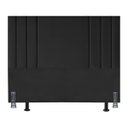 Ver imagem 1 de Cabeceira Cama Box Queen 160 Cm Estofada Moderna Corino Frame:preto