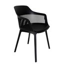 Ver imagem 2 de Kit 10 Cadeiras Polipropileno Marcela Montreal Preta para Sala de Jantar ou Escritório