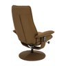 Poltrona de Massagem Reclinável e Giratória Detroit com Apoio de Pés Pu Caramelo G56 - Laura Lar - 7