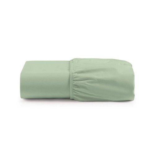 Lençol Cintilante King Percal 180 Fios 100% Algodão com Elástico - Verde