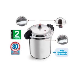 Panela de Pressão com Fechamento Externo 20 Litros Industrial Nacional - 3