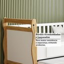 Ver imagem 4 de Bicama Infantil Solteiro Maria Branco Brilho/amêndoa - Móveis Peroba