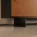 Ver mais imagens de Balcão Sala Buffet Madeira 180 cm Preto Castanho 4 Portas Arto