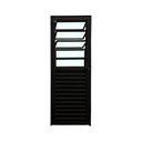 Ver imagem 1 de Porta Basculante de Alumínio Preto 210x80 Lado Direito Linha 25