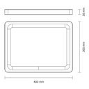 Ver mais imagens de Tábua Com Empunhadura e Sulco Churrasco Tramontina em Madeira Teca FSC com Acabamento em Óleo Minera